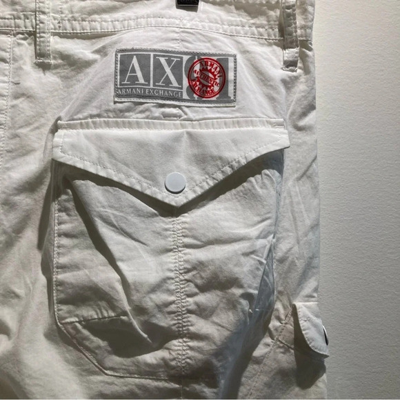 A/X Sz 32W Multi Pockets Button Fly Drawstring Hem 100% Cotton Cargo Pants - Picture 8 of 15